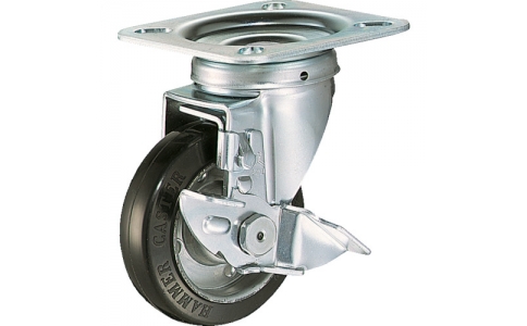 HAMMER CASTER 錘牌 腳輪 419 S-R100-ABAR01-鏈球400S型自由SP付橡膠車100mm