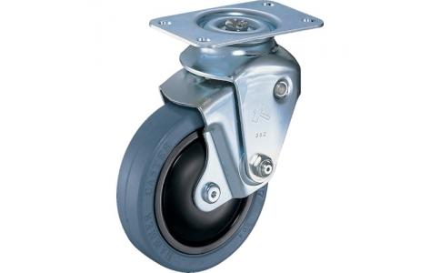 HAMMER CASTER 錘牌 940 BBE-FR100-32-BAR01-鏈球墊腳輪自由橡膠車100mm線徑3.2mm
