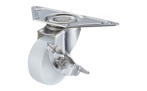 HAMMER CASTER 錘牌 腳輪213 S-N50H0428鏈輪全不銹鋼角S型自由SP付尼龍車50mm