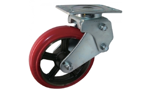 HAMMER CASTER 錘牌 960 BPS-CU200-8D-鏈球960坐墊自由聚氨酯車200mm