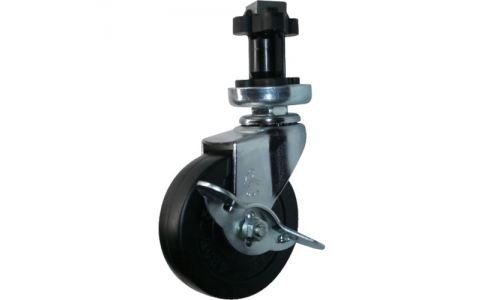 HAMMER CASTER 錘牌 腳輪 452ENR75-鏈輪管插入SP付橡膠車