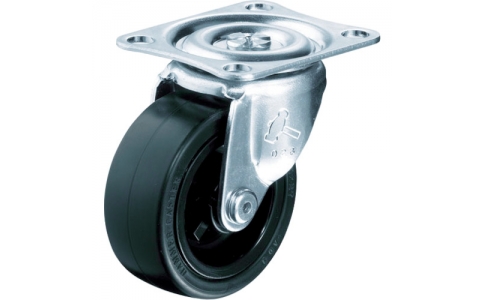 HAMMER CASTER 錘牌 腳輪 420G-R65-BAR01-鏈球G型自由橡膠車65mm