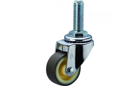 HAMMER CASTER 錘牌 40EA-UR40-BAR01-鏈球E系列扭入型自由聚氨酯車40mm