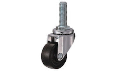 HAMMER CASTER 錘牌 鐵錘E型螺絲式自由橡膠車40mm M12XP1.75 XL35