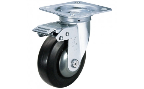 HAMMER CASTER 錘牌 腳輪 400FAS-RDB100-鏈球方向限制橡膠B車