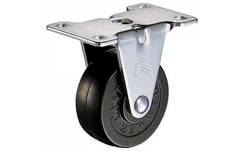 HAMMER CASTER 錘牌 E型固定橡膠車(chē)65mm
