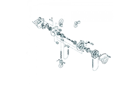 KITO 鬼頭 C1FA005-10015-CB005用零件掛鉤1式