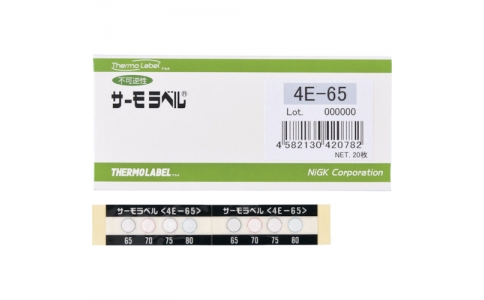 日油技研 NICHIGI 4E-80-日本油技研熱標(biāo)簽4點(diǎn)表示室外對(duì)應(yīng)型不可逆性80度