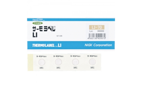 日油技研 NICHIGI Li-70-日油技研熱標(biāo)簽1點表示室外對應(yīng)型不可逆性70度