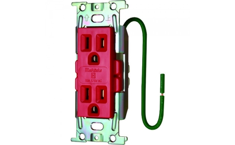 Meikosha 明工社 ML1282T3R-明工ML醫(yī)用接地埋入darbu插座C型紅色