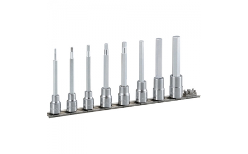 日本前田 TONE H308L-長六角插座套件（帶支架）8pcs
