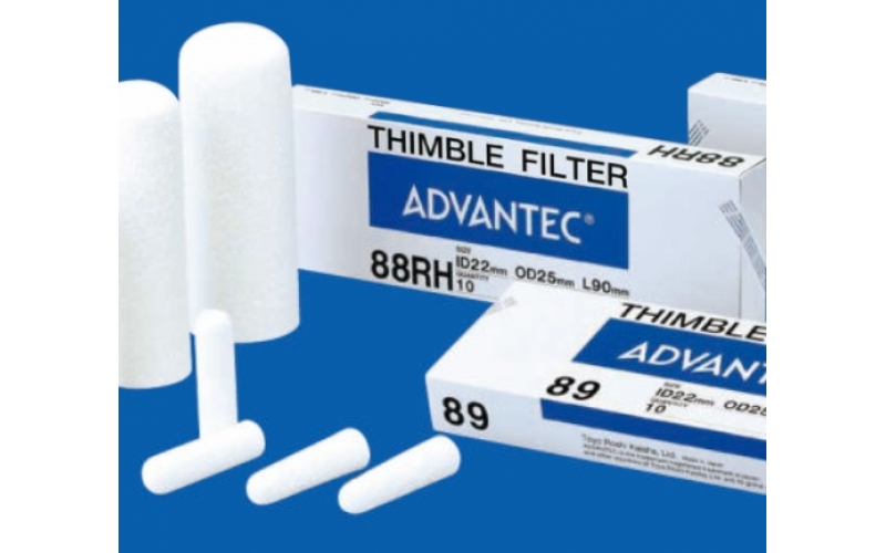日本 ADVANTEC  圓筒濾紙  No.84 / NO.86R  /No.88R   用途主要分為抽取用和取樣用