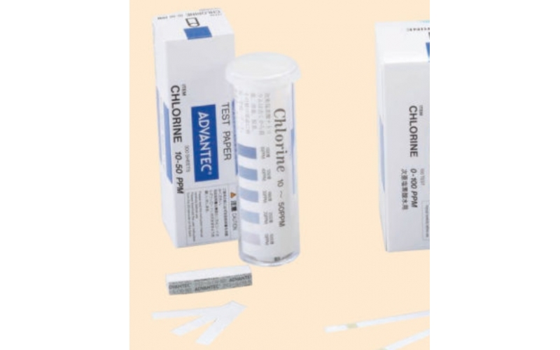 日本 ADVANTEC  滾動試驗紙  10~50ppm  /25~200ppm/  0~100ppm  求出次氯酸及次氯酸離子的濃度